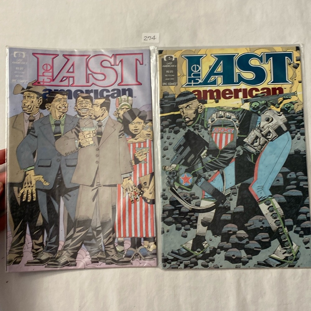 Epic Comics Lot of 2 ~ The Last American #3 & #4